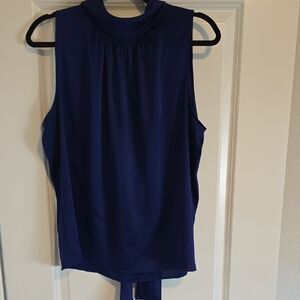 Elegant Blue Sleeveless Top
